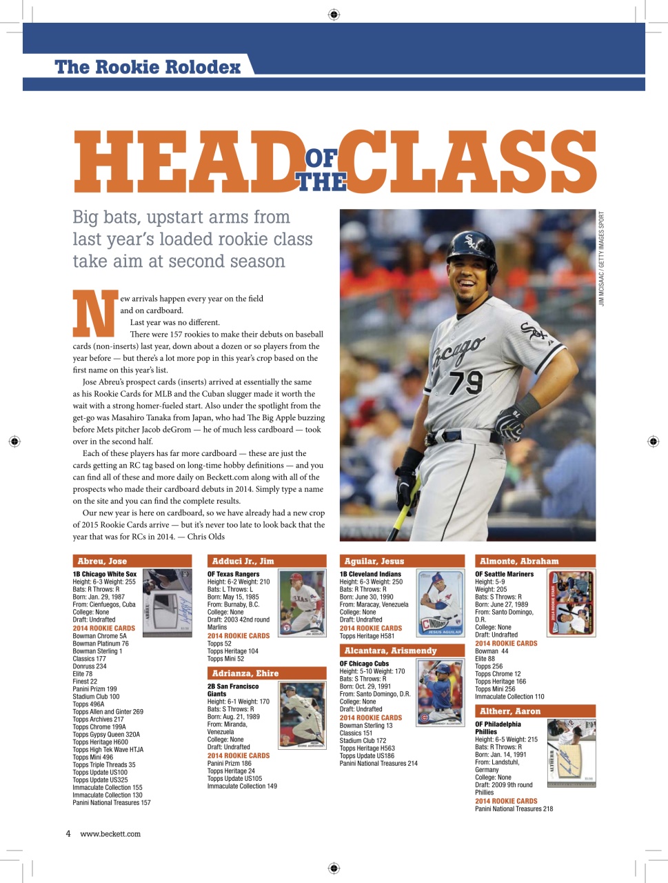 Beckett Baseball Magazine Preview Pages