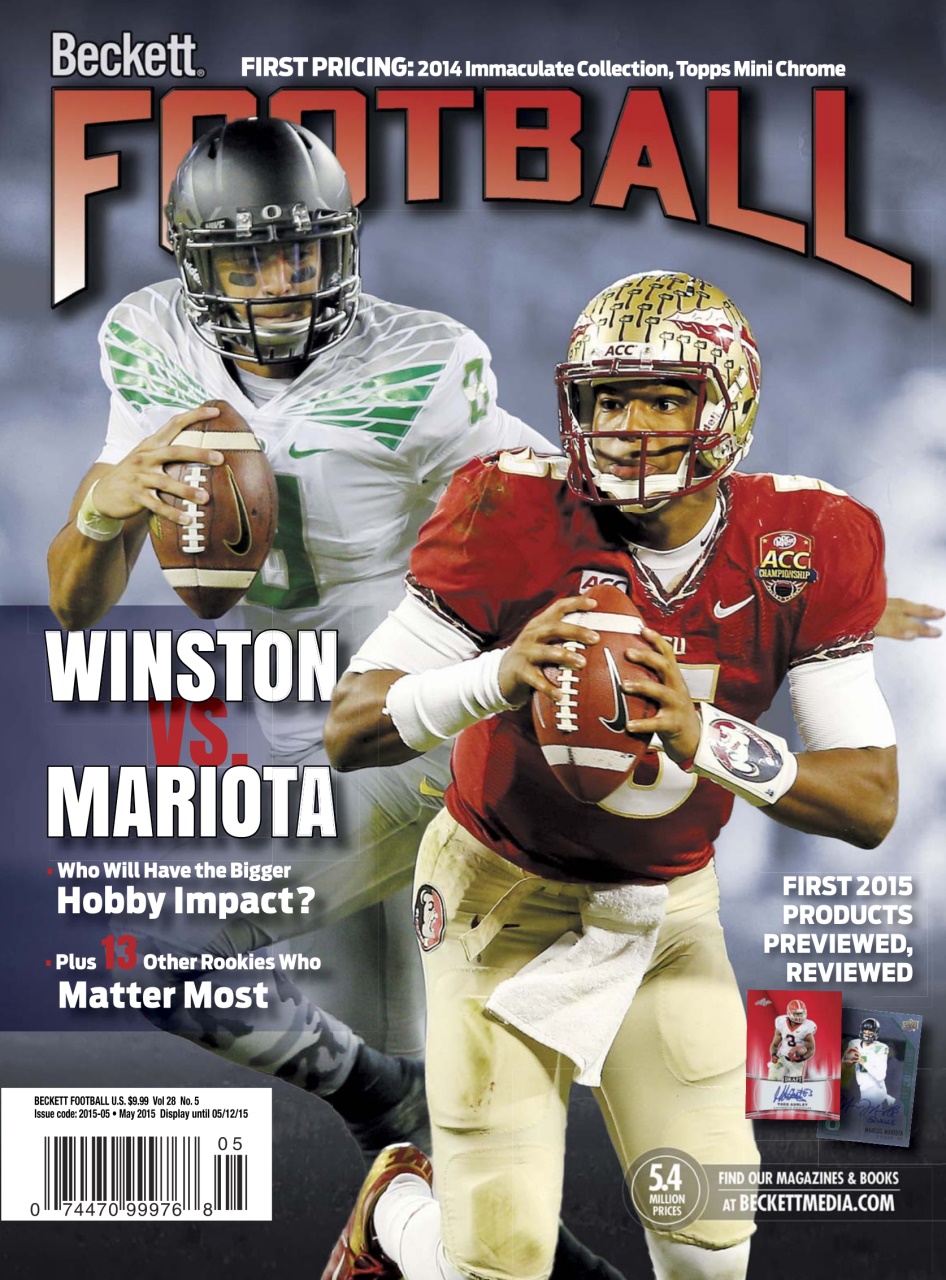 Beckett Football Magazine Preview Pages