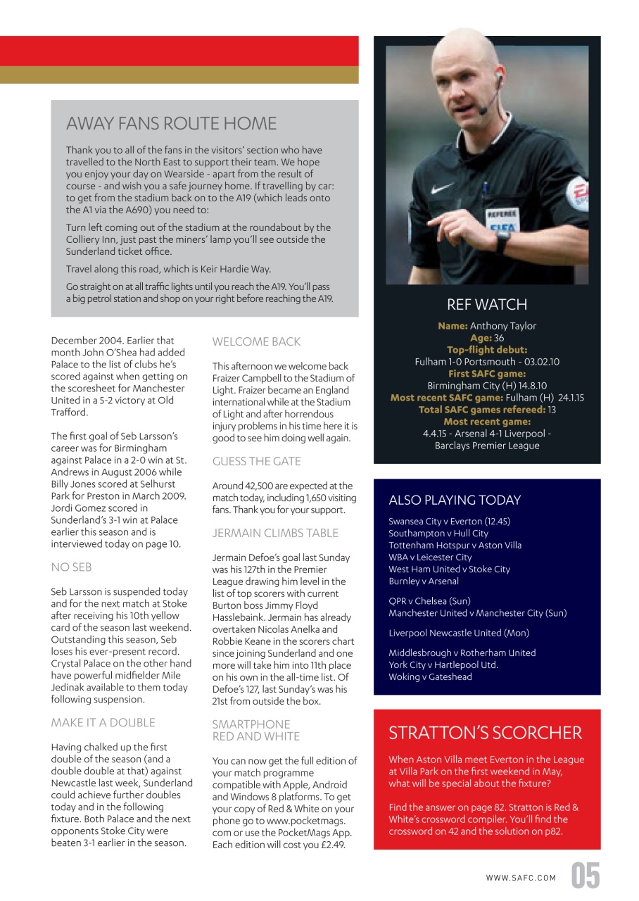 Sunderland FC Preview Pages