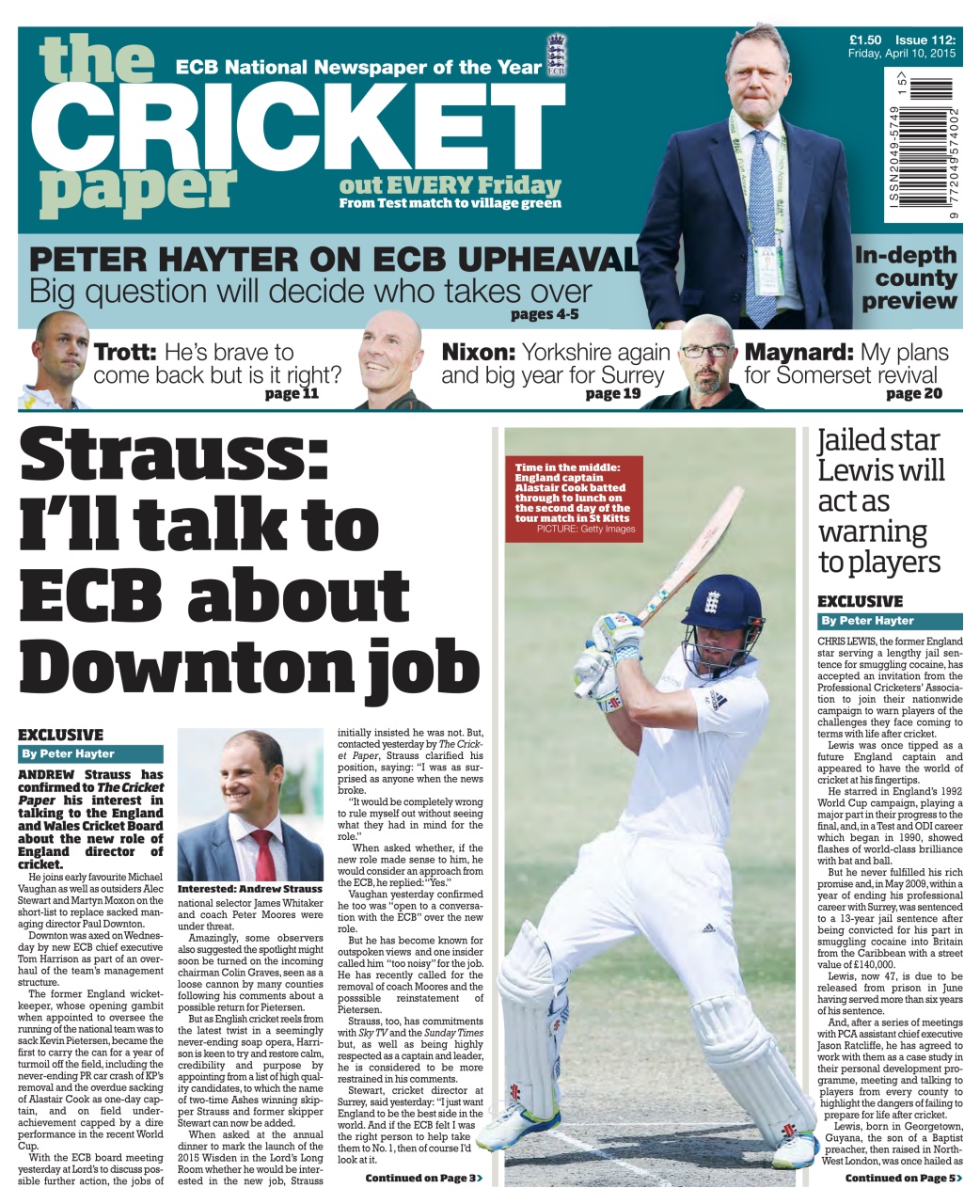 The Cricket Paper Preview Pages