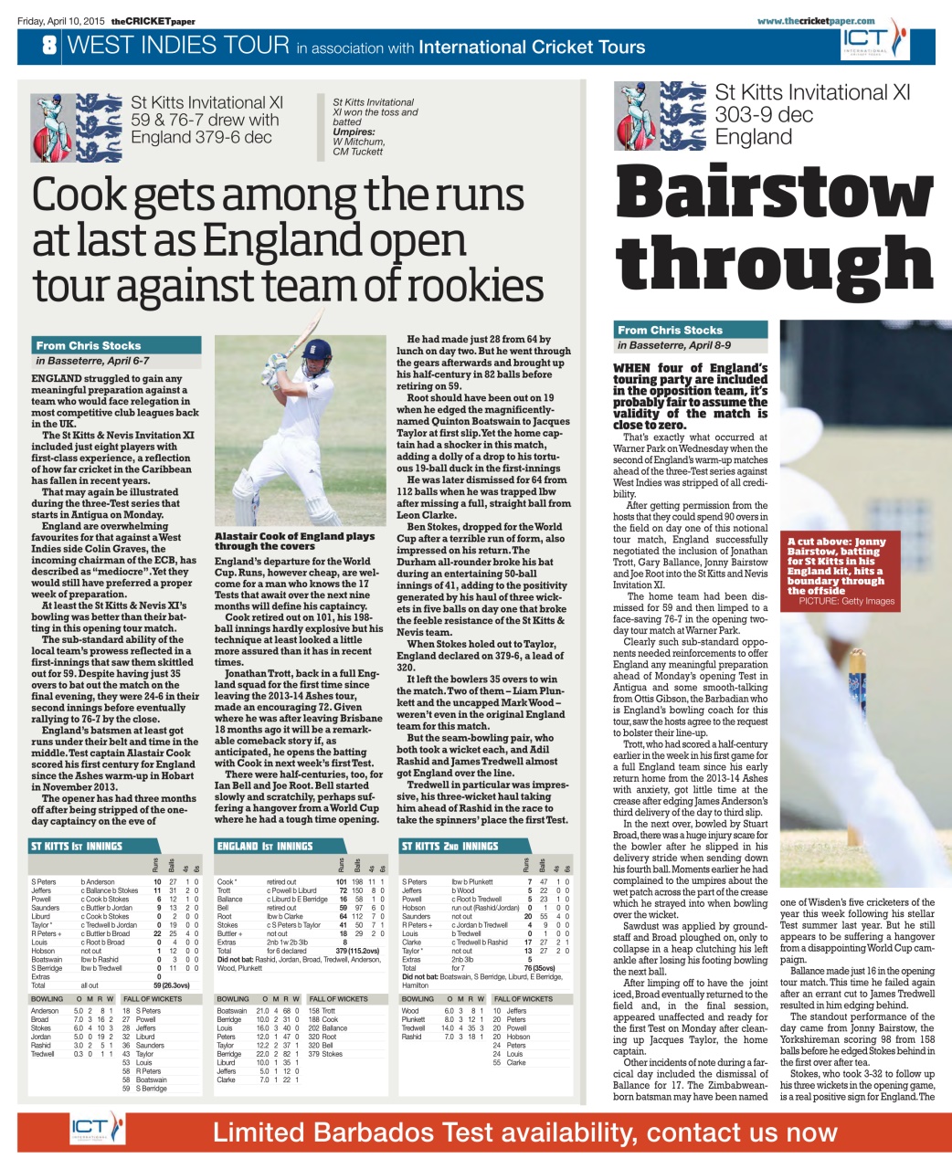 The Cricket Paper Preview Pages