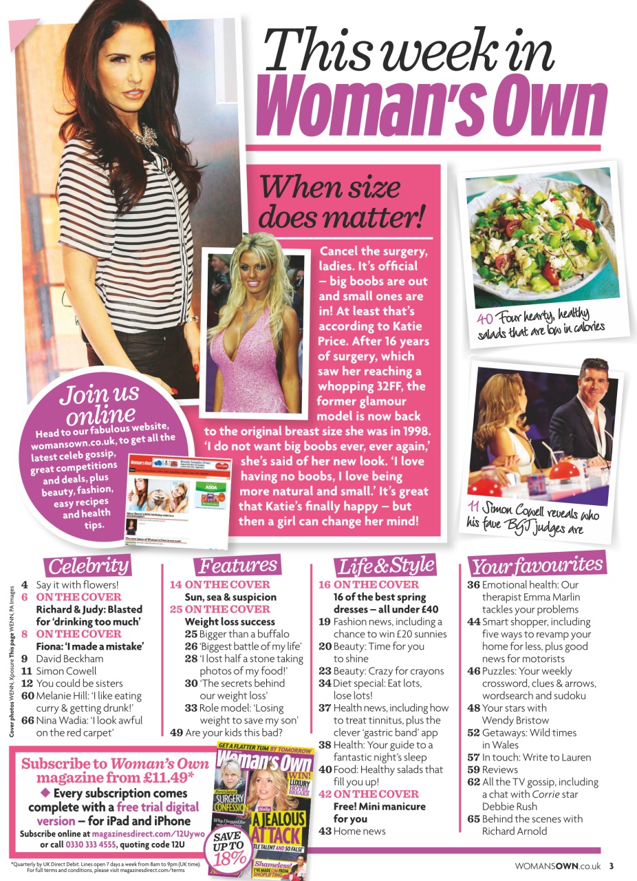 Woman's Own Preview Pages