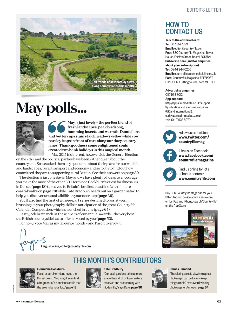 BBC Countryfile Magazine Preview Pages