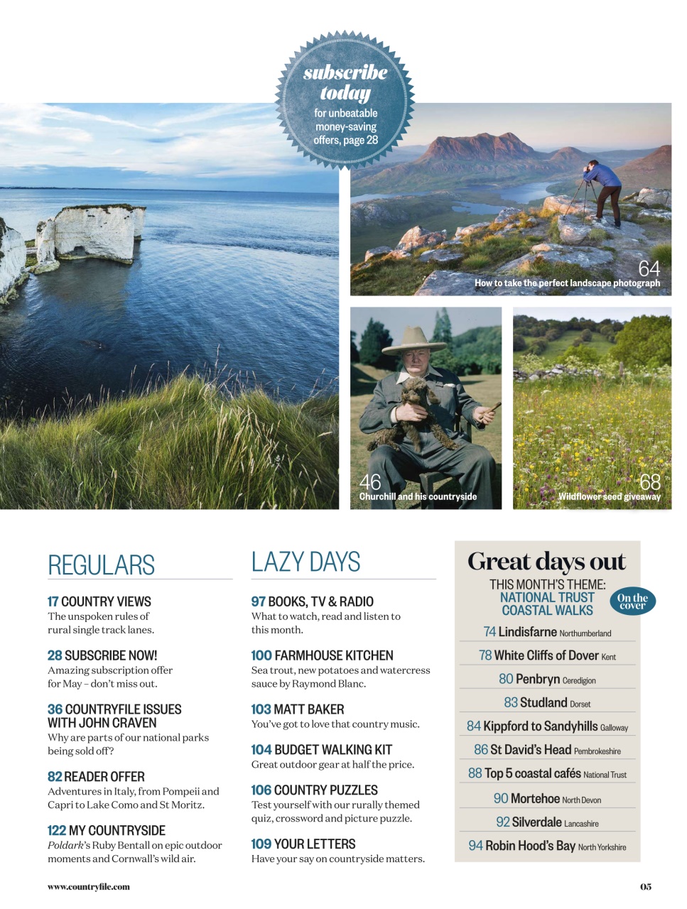 BBC Countryfile Magazine Preview Pages