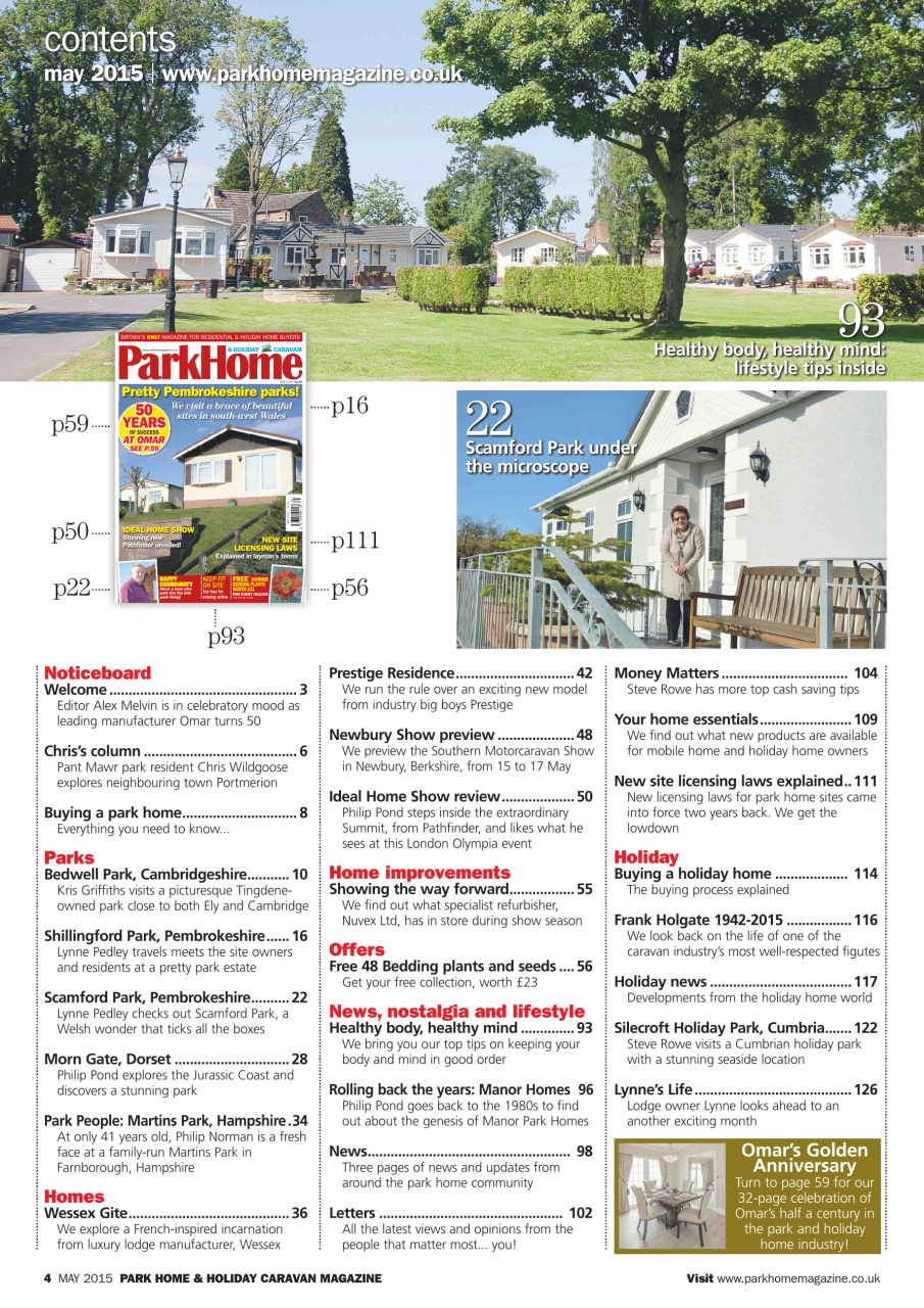 Park Home & Holiday Living Preview Pages