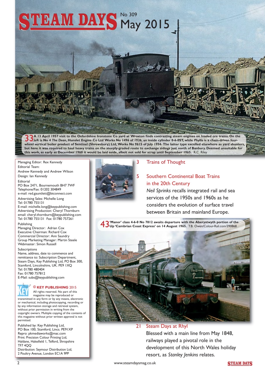 Steam Days Preview Pages