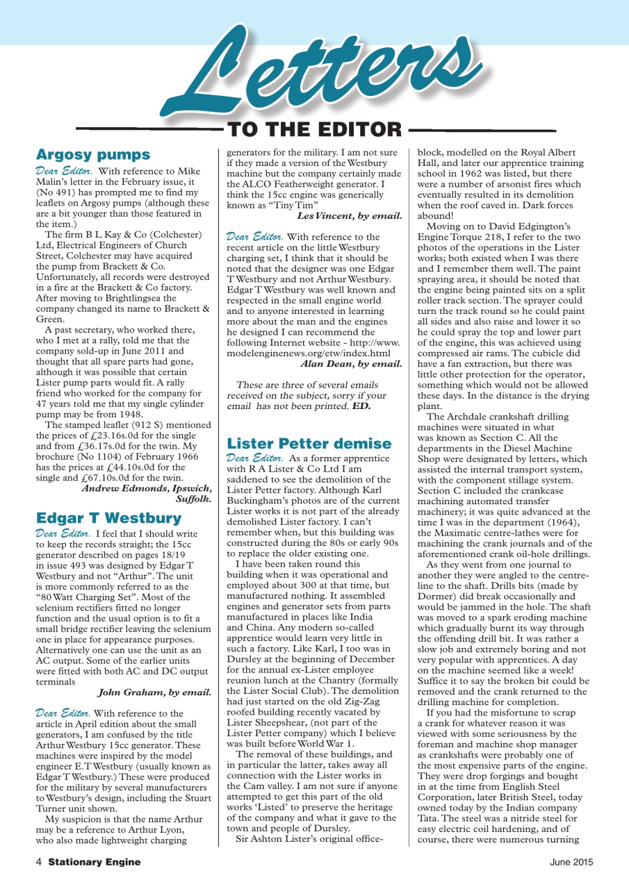 Stationary Engine Preview Pages