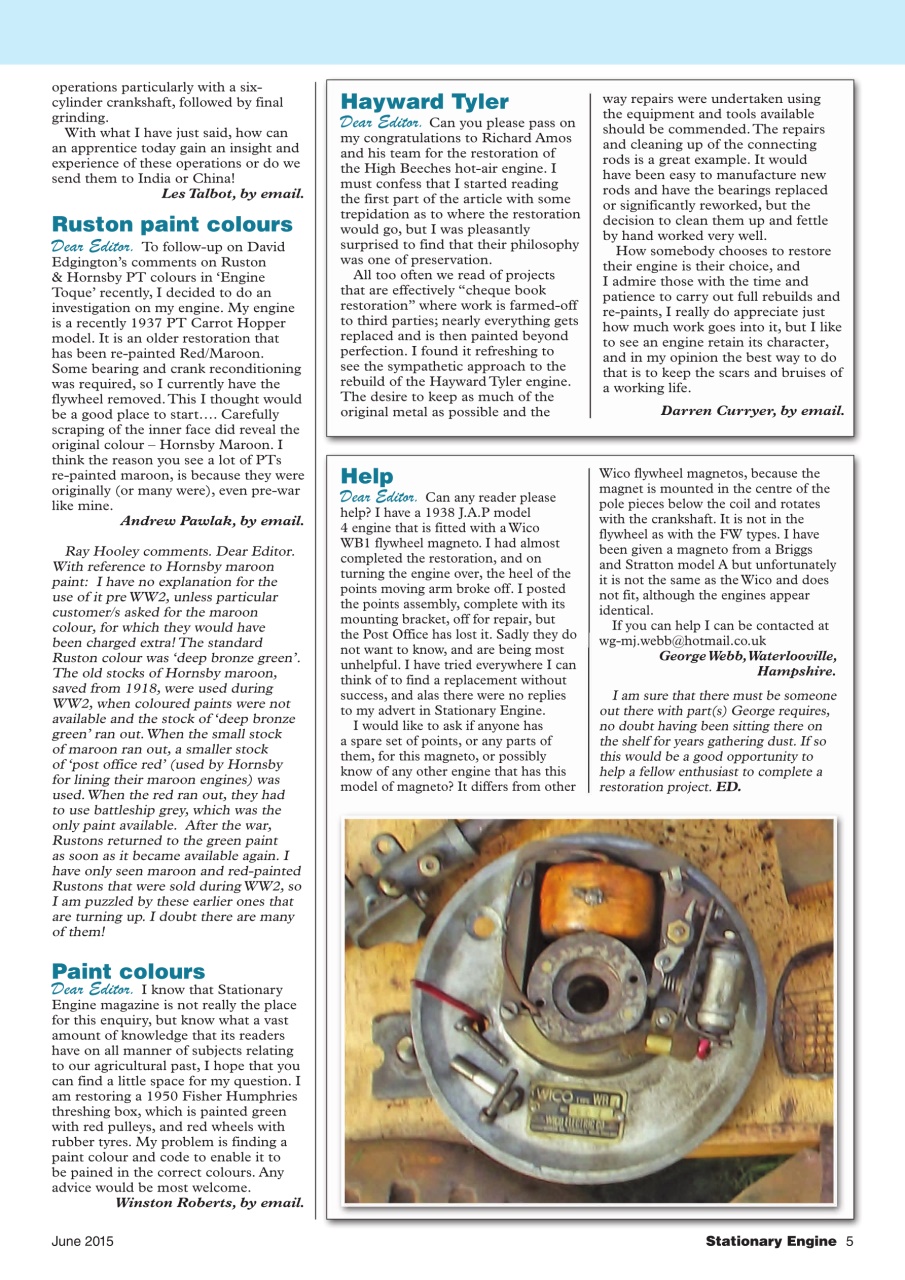 Stationary Engine Preview Pages