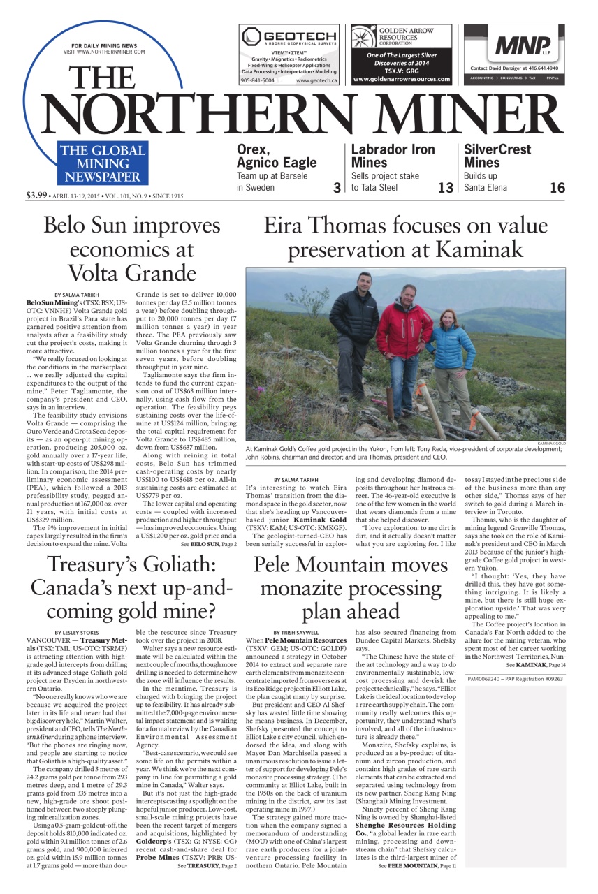 The Northern Miner Preview Pages