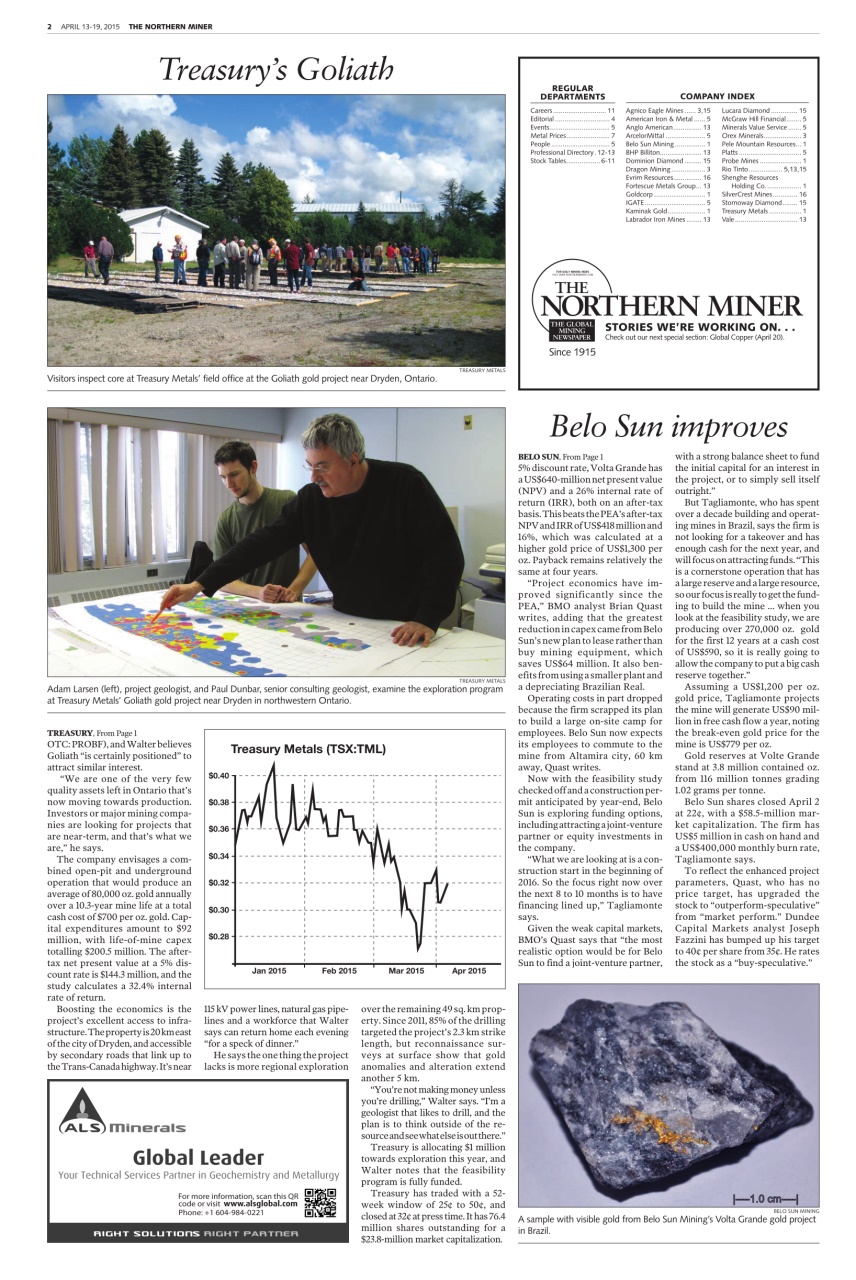 The Northern Miner Preview Pages