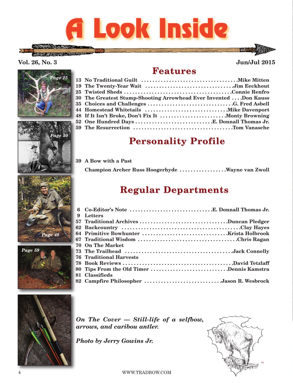 Traditional Bowhunter Magazine Preview Pages