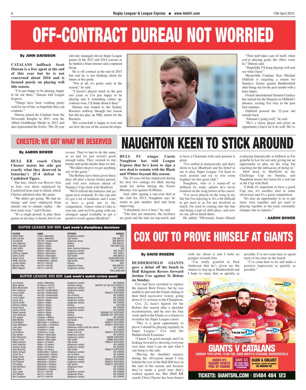 League Express Preview Pages