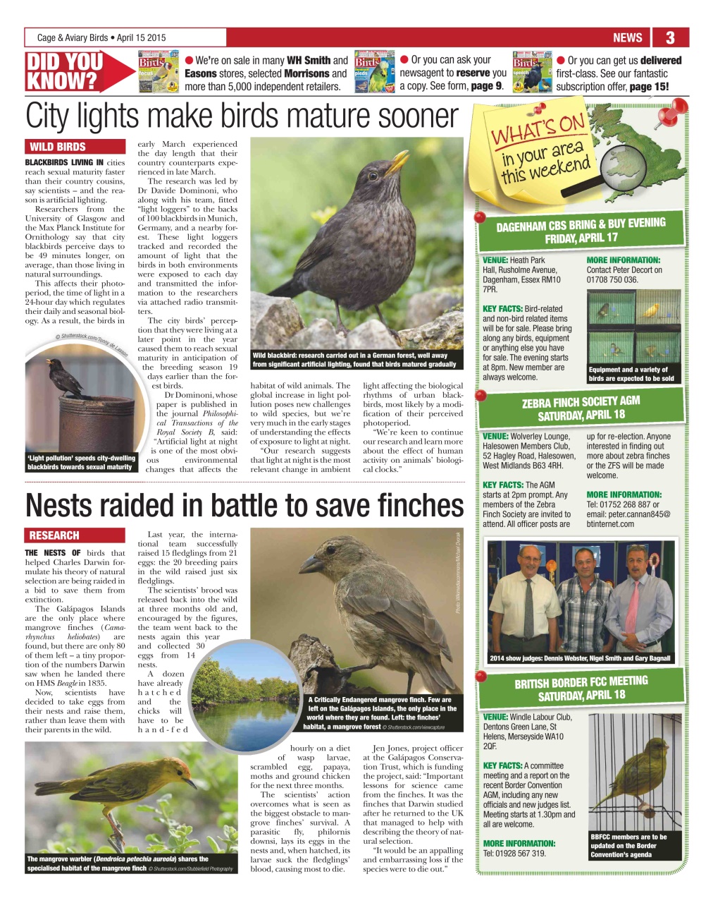 Cage & Aviary Birds Preview Pages