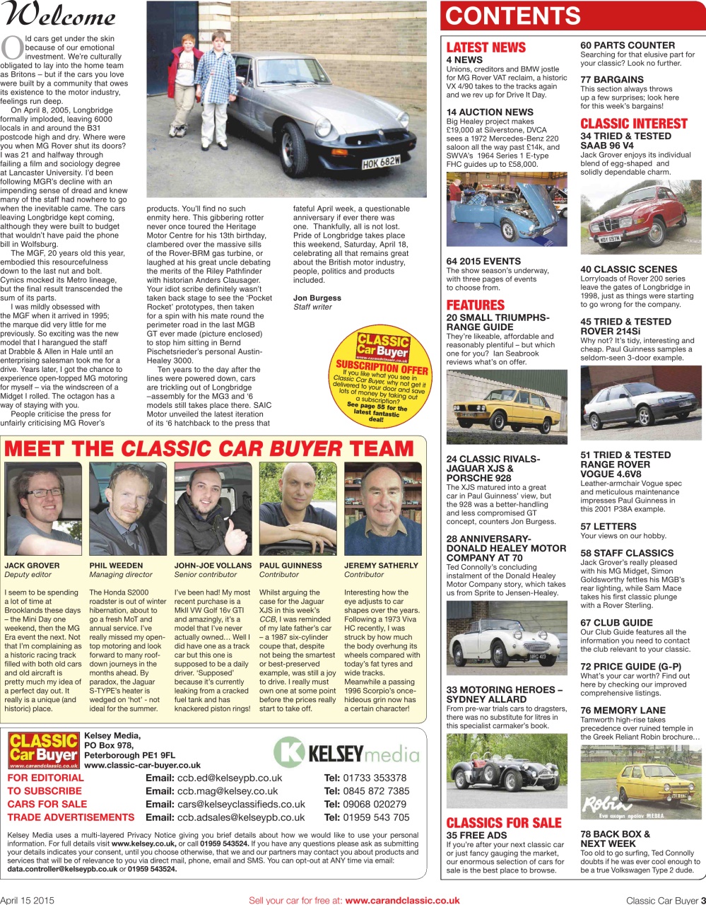 Classic Car Buyer Preview Pages