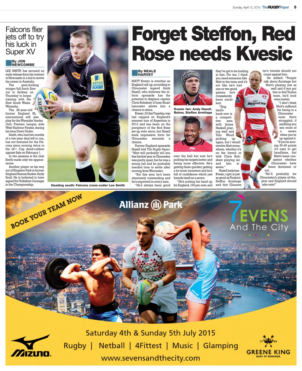 The Rugby Paper Preview Pages