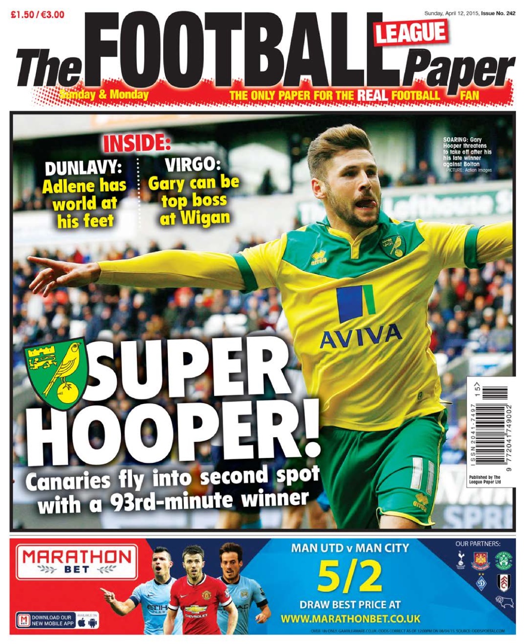 The Football League Paper Preview Pages