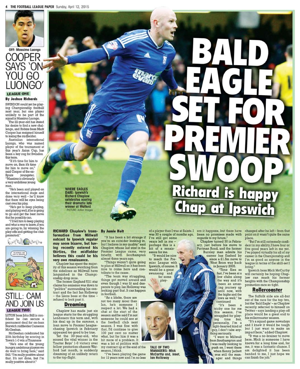 The Football League Paper Preview Pages