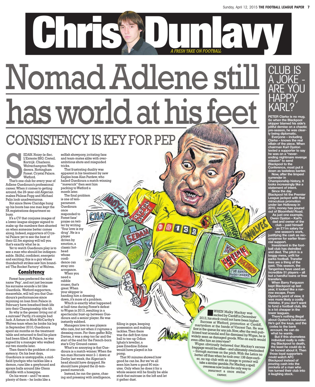 The Football League Paper Preview Pages