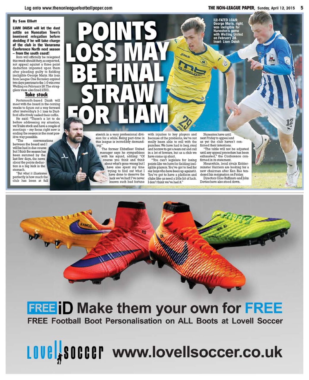 The Non-League Football Paper Preview Pages