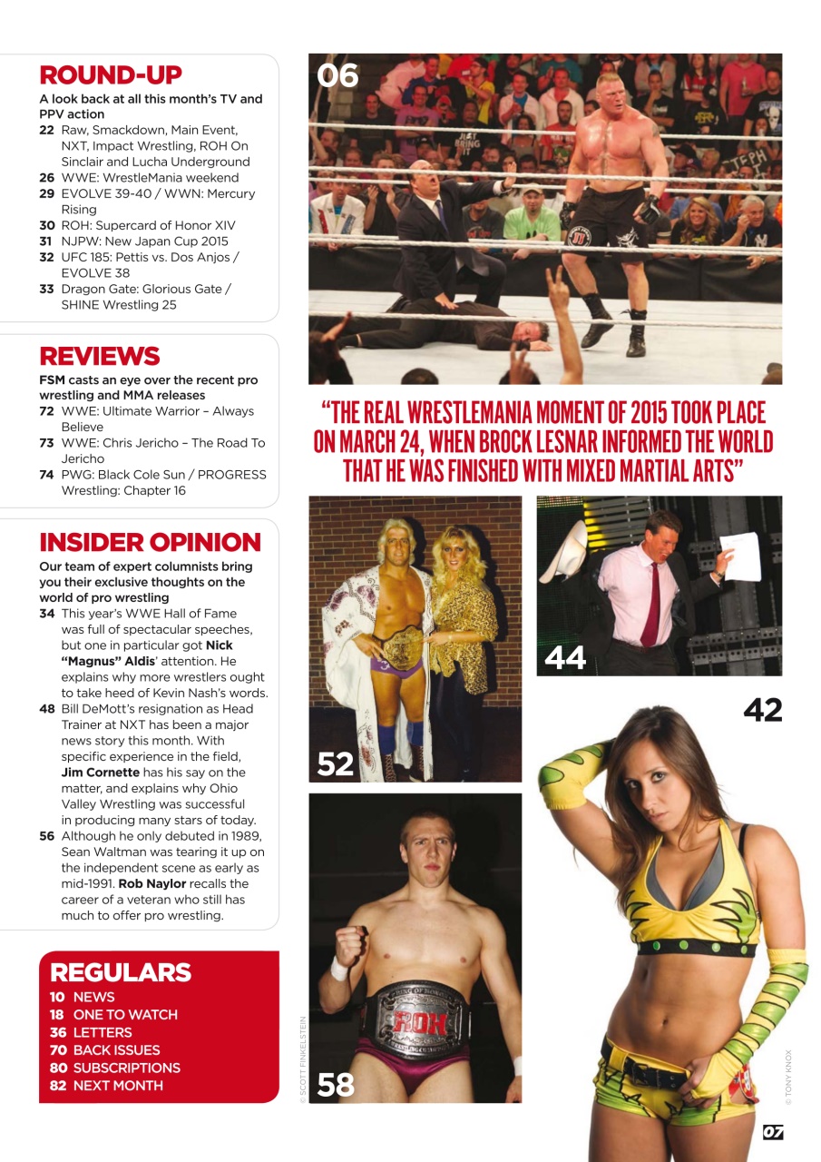 Wrestletalk Magazine Preview Pages