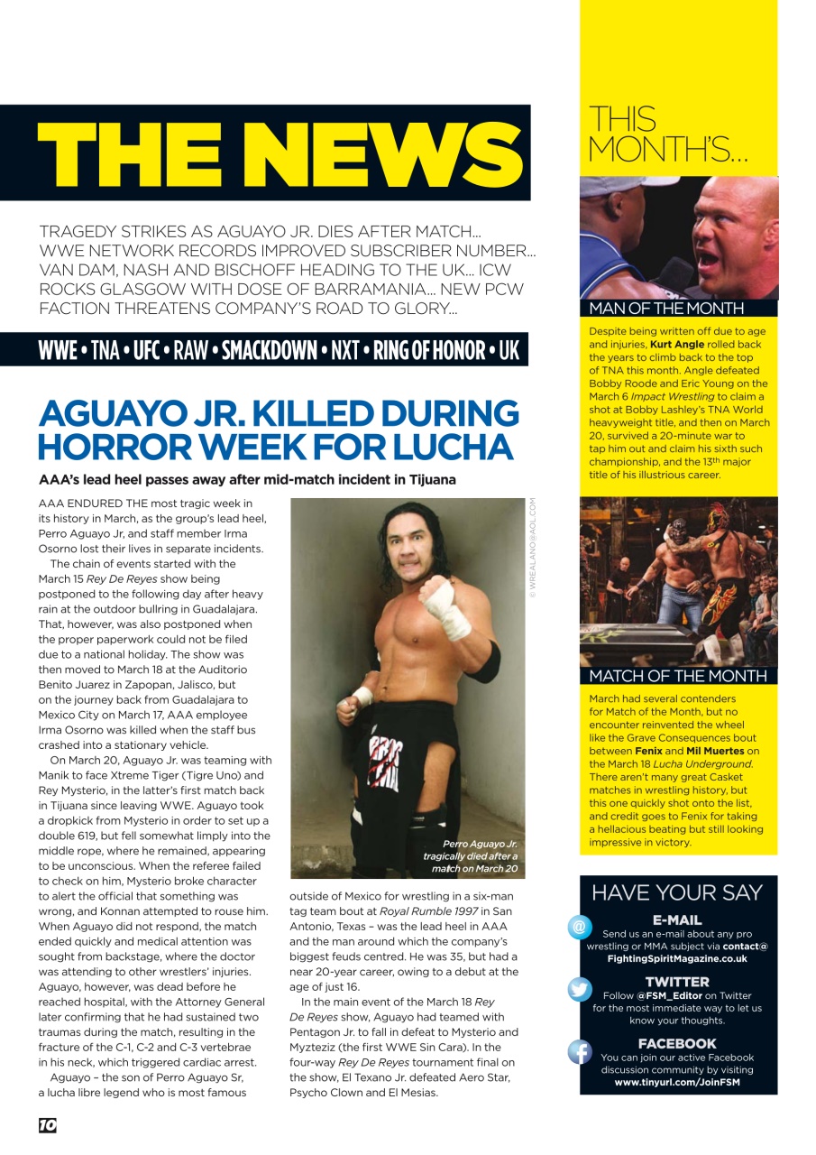 Wrestletalk Magazine Preview Pages