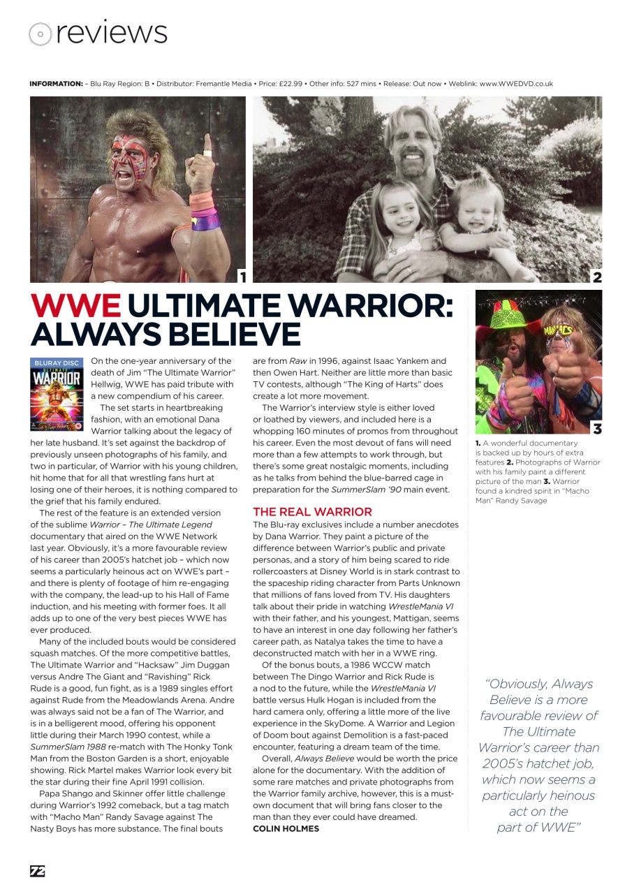 Wrestletalk Magazine Preview Pages