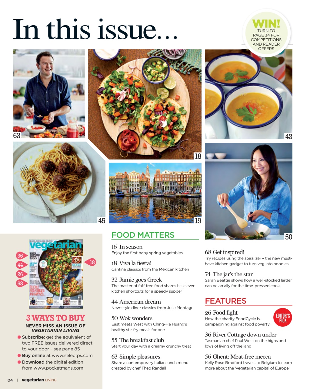 Vegetarian Living Preview Pages
