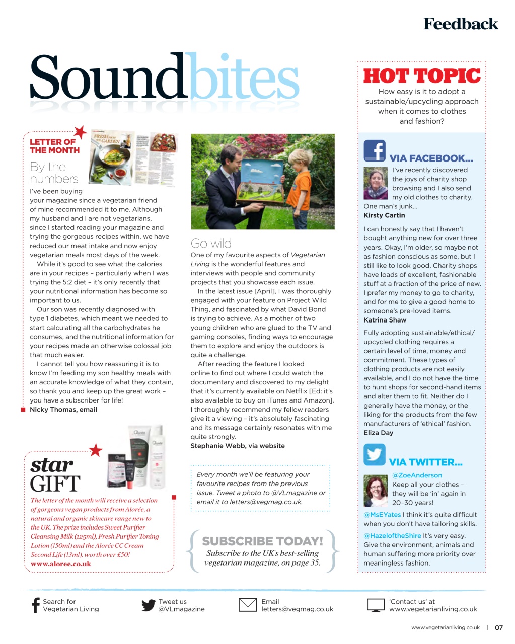 Vegetarian Living Preview Pages