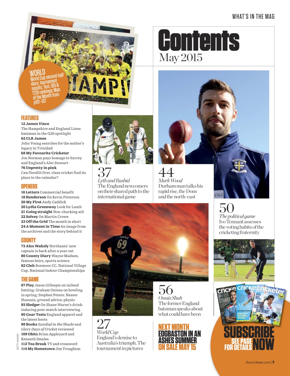 The Cricketer Magazine Preview Pages