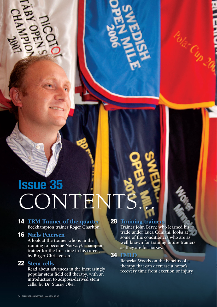 European Trainer Magazine - horse racing Preview Pages