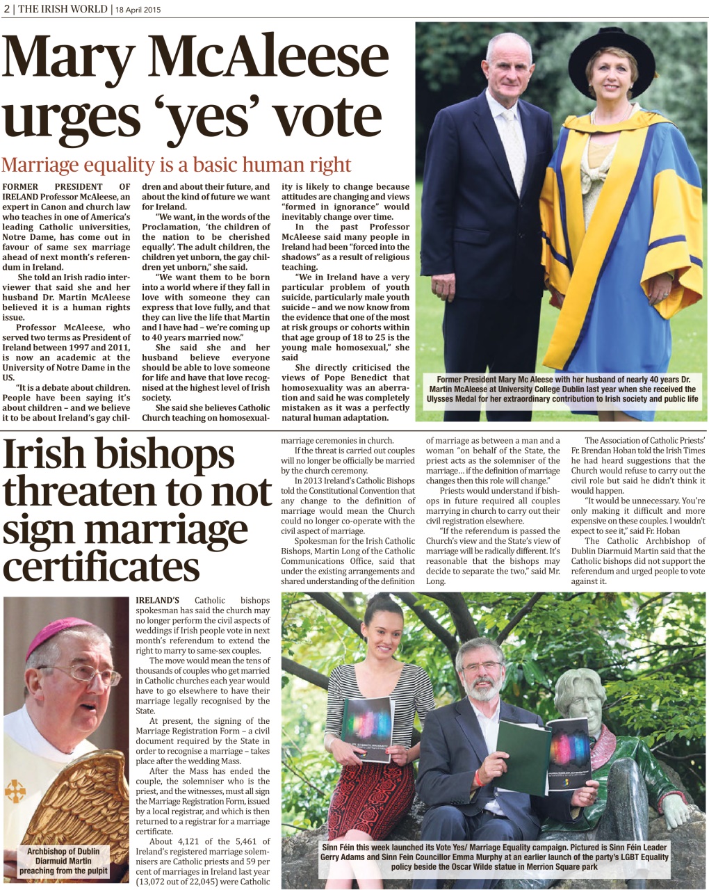 Irish World Preview Pages