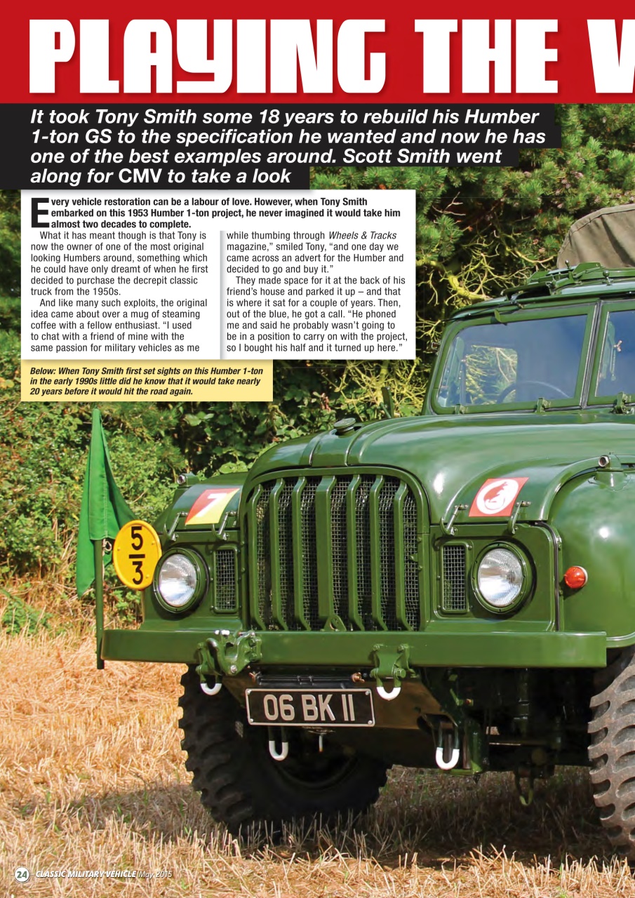 Classic Military Vehicle Preview Pages