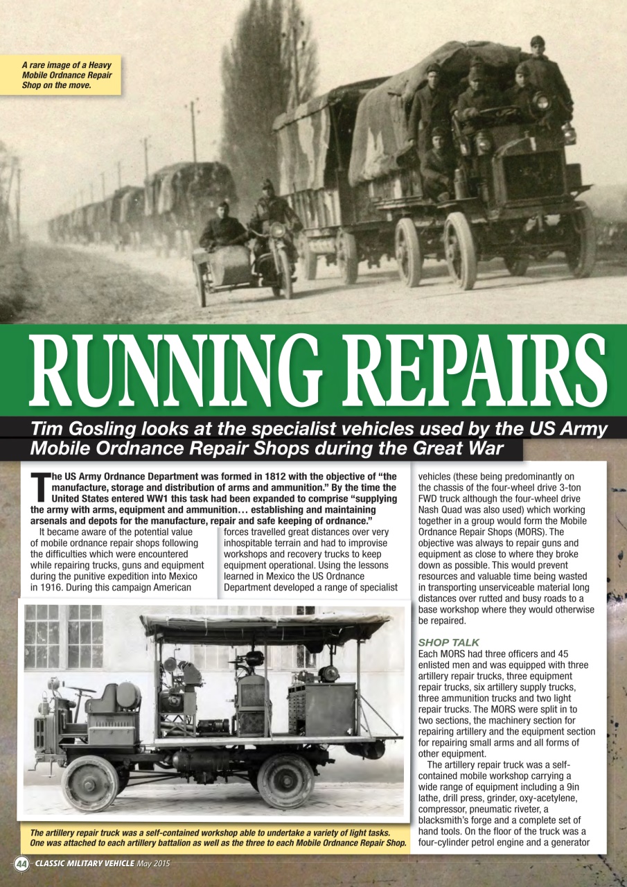 Classic Military Vehicle Preview Pages