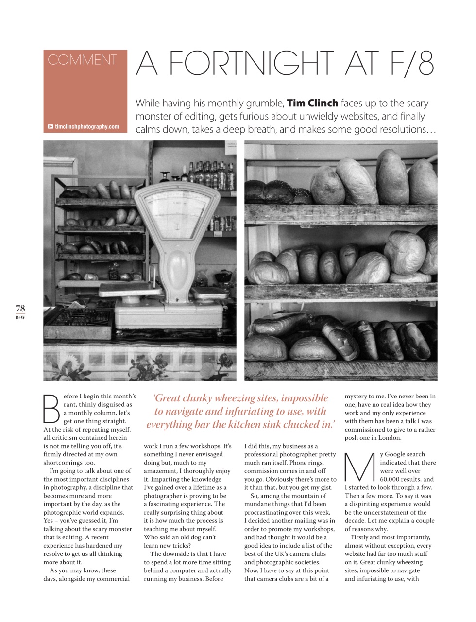 Black+White Photography Preview Pages