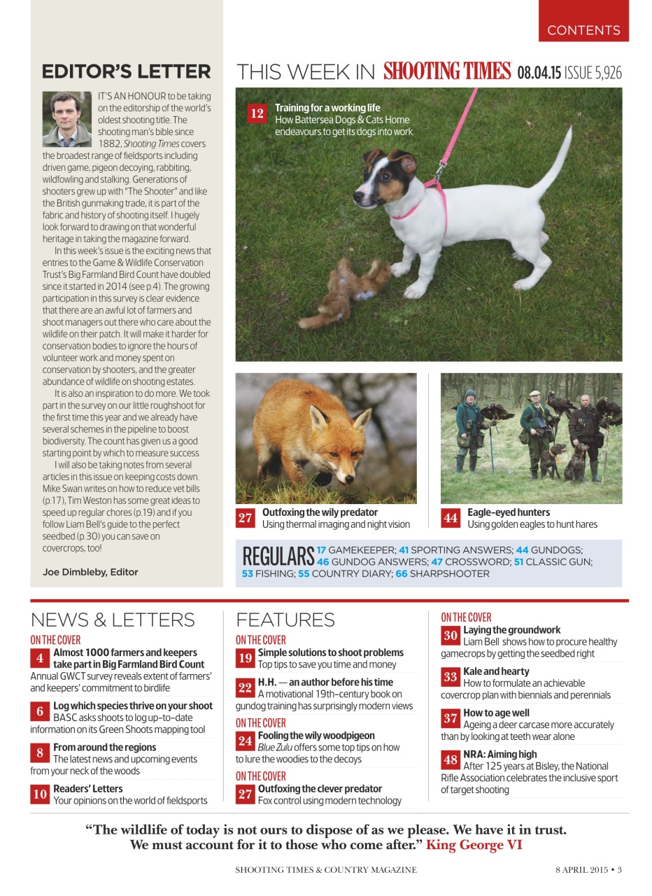 Shooting Times & Country Preview Pages