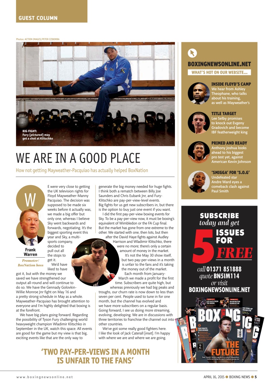 Boxing News Preview Pages