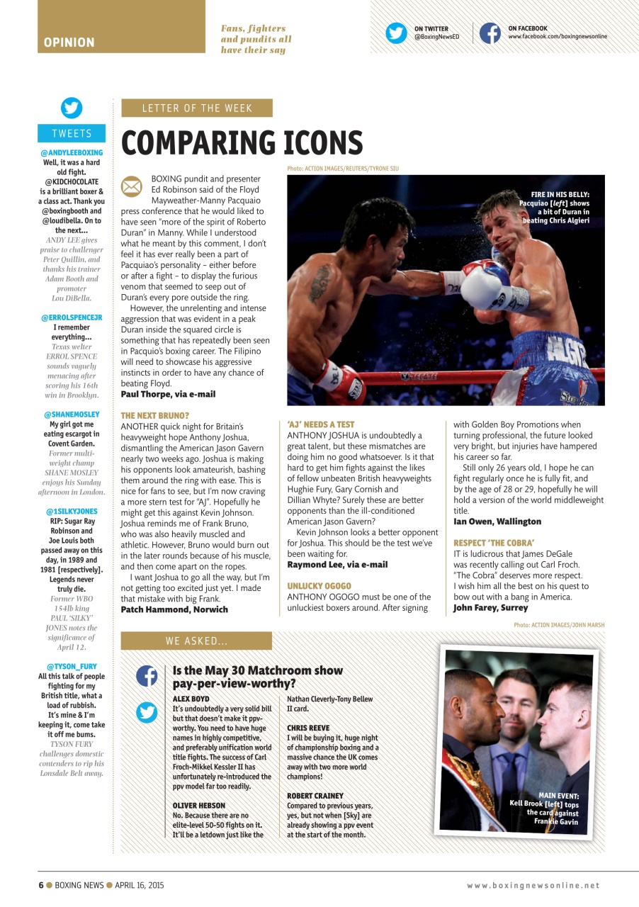 Boxing News Preview Pages