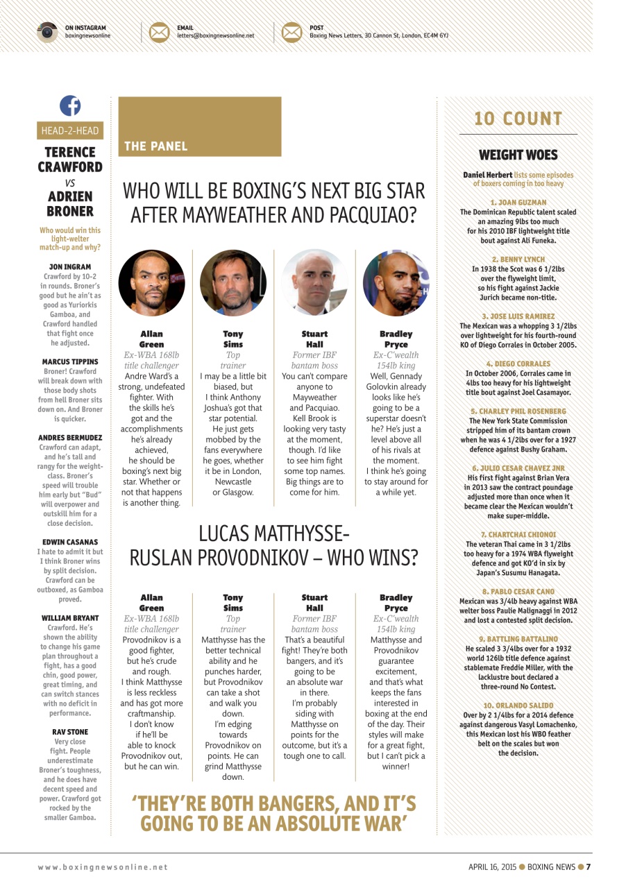 Boxing News Preview Pages
