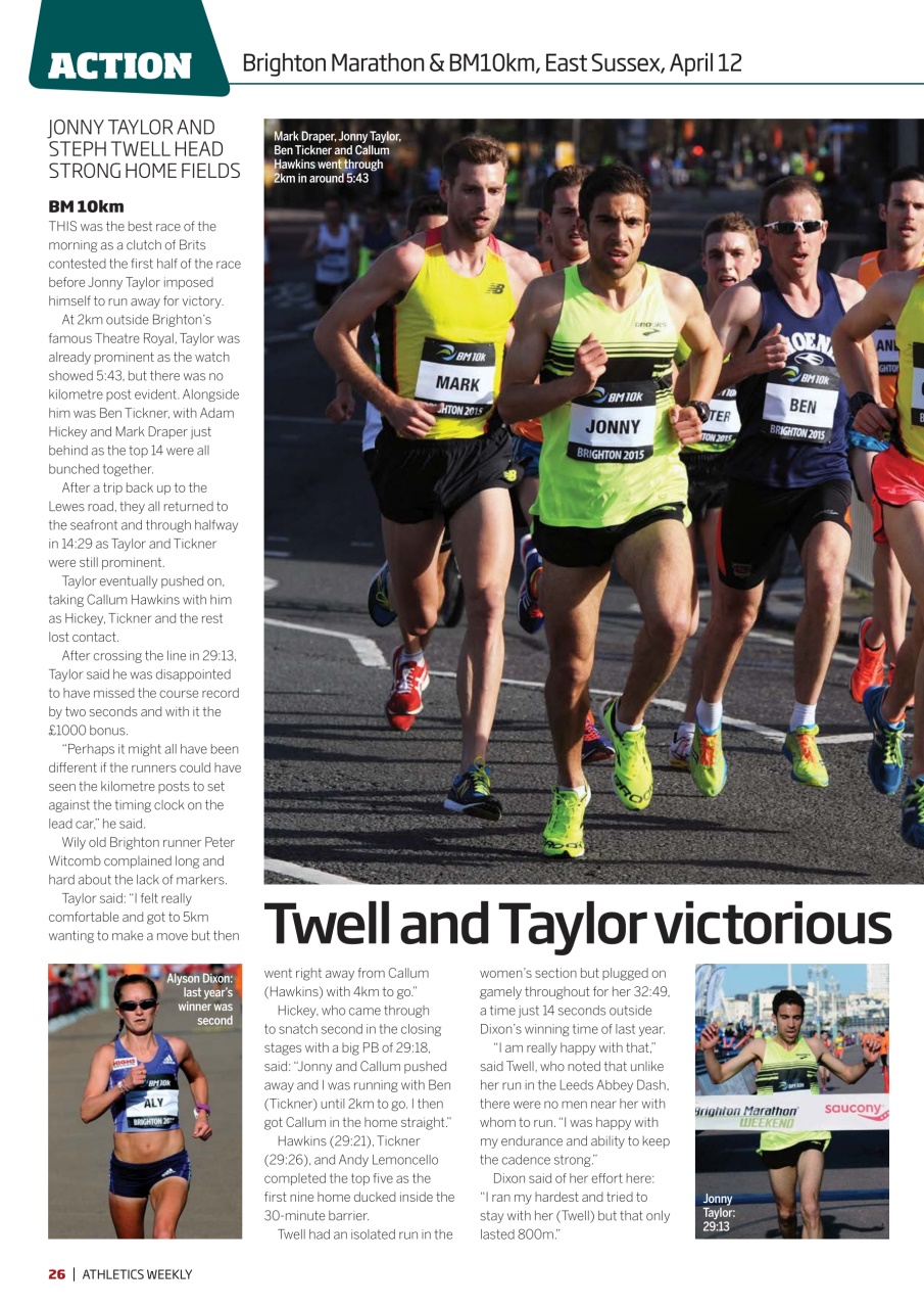 AW – Athletics Weekly Magazine Preview Pages