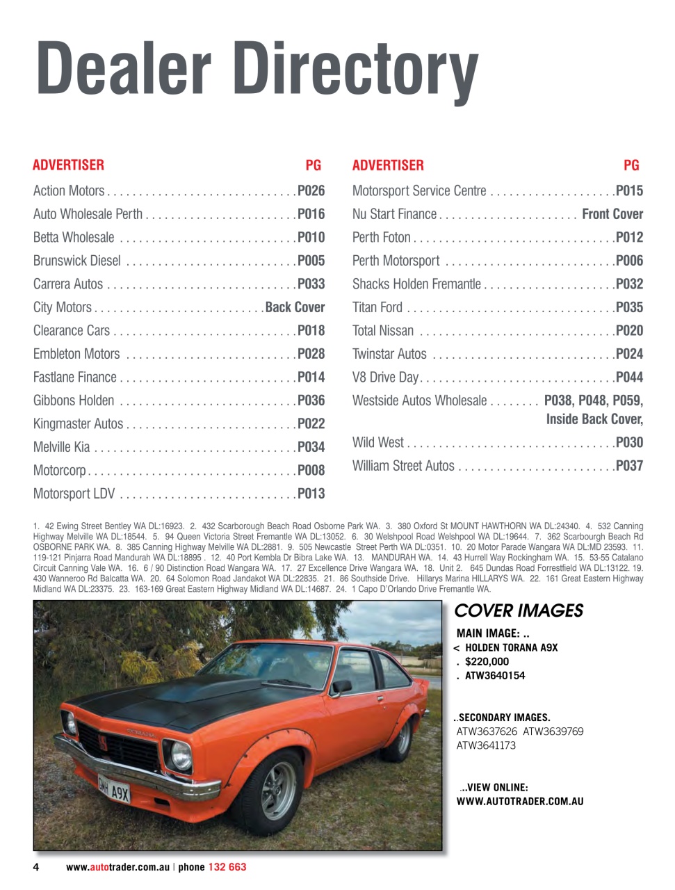 AutoTrader Preview Pages