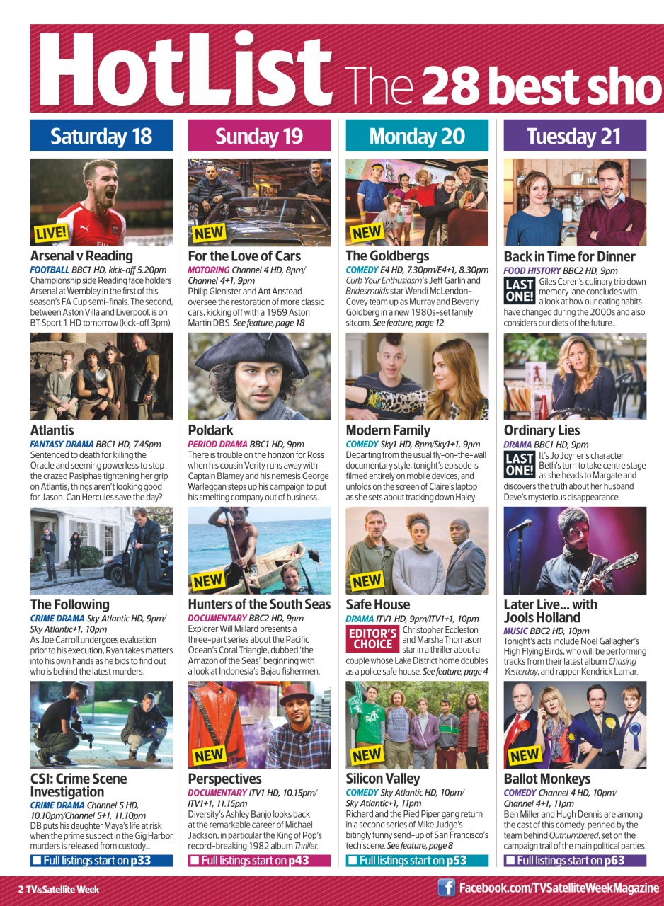 TV & Satellite Week Preview Pages