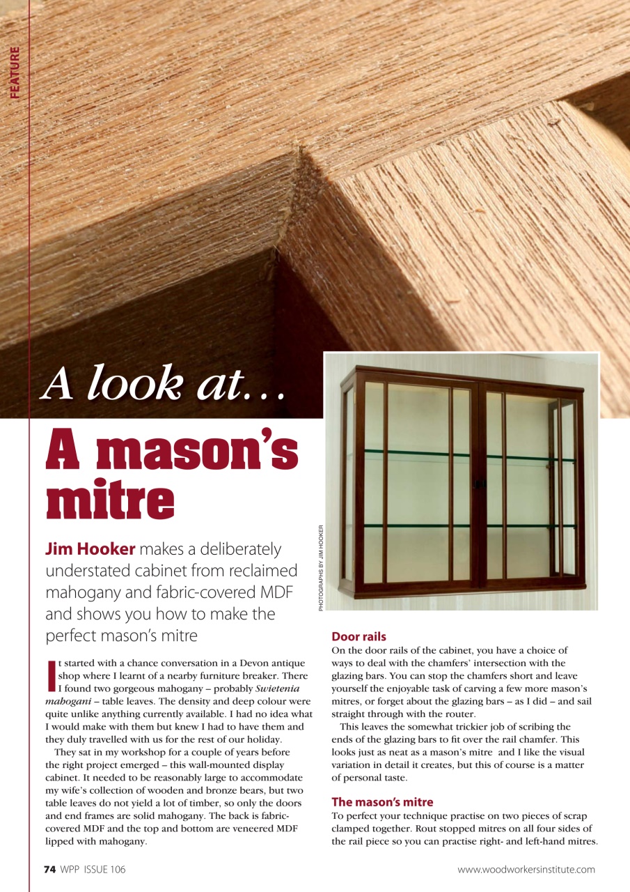 Woodworking Crafts Magazine Preview Pages