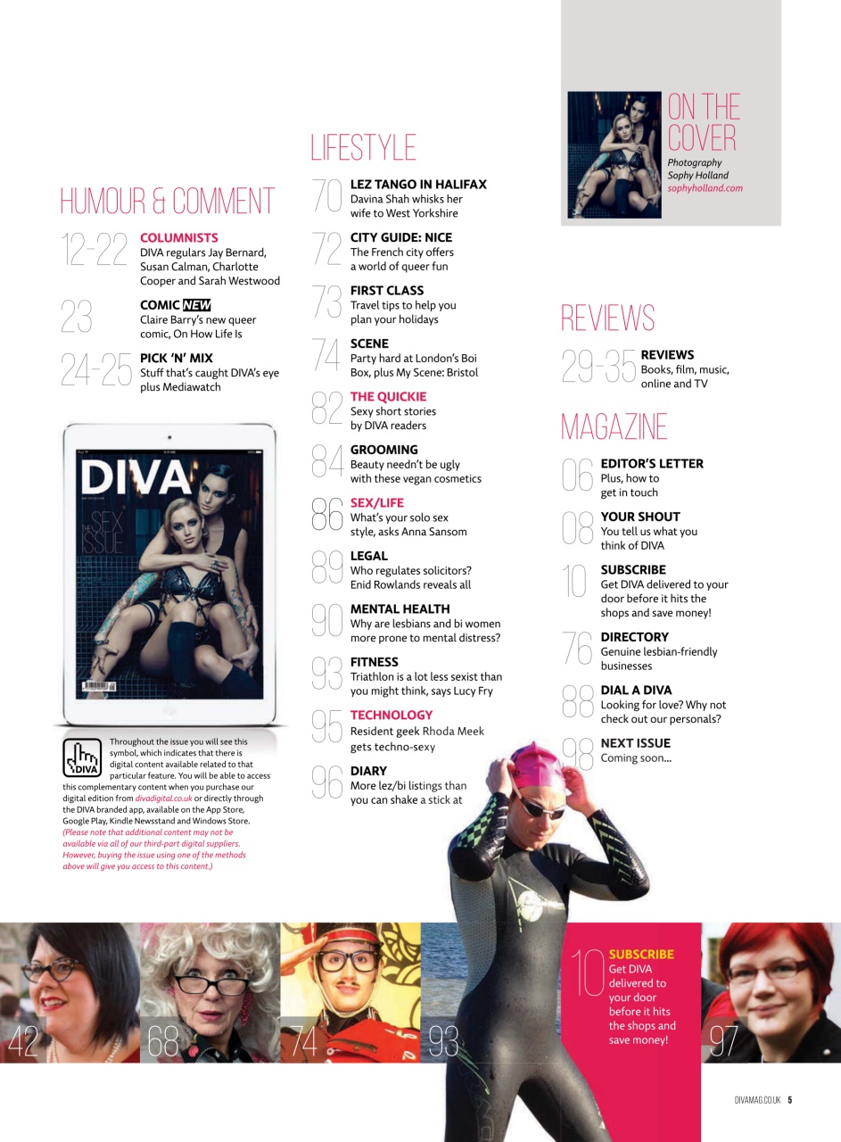 DIVA Magazine Preview Pages