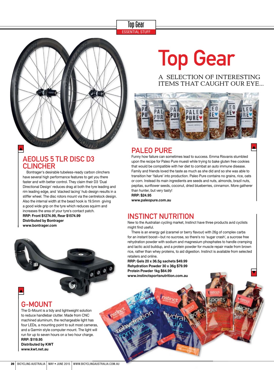 Bicycling Australia Preview Pages