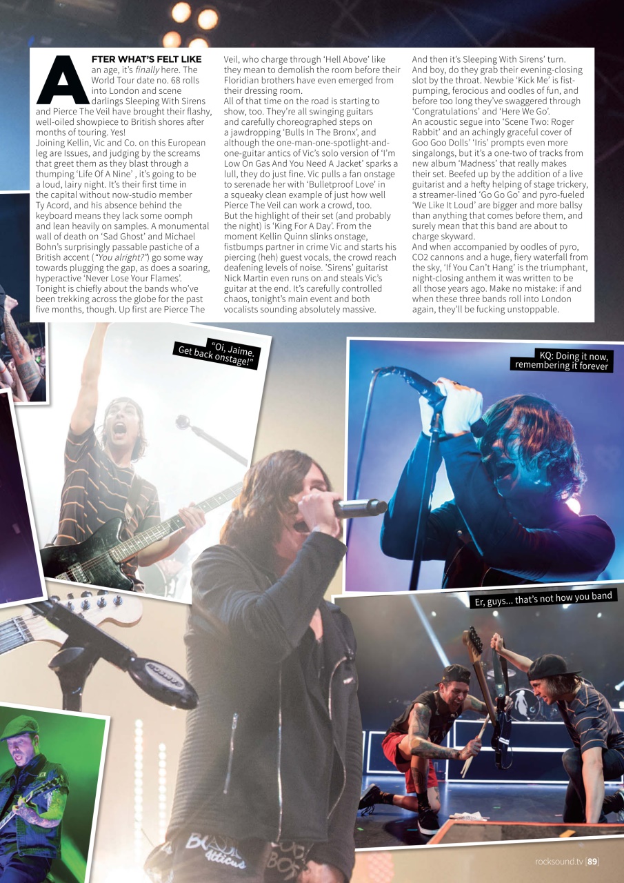 Rock Sound Magazine Preview Pages