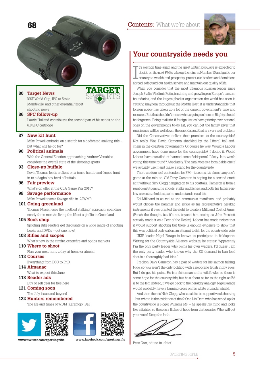 Sporting Rifle Preview Pages