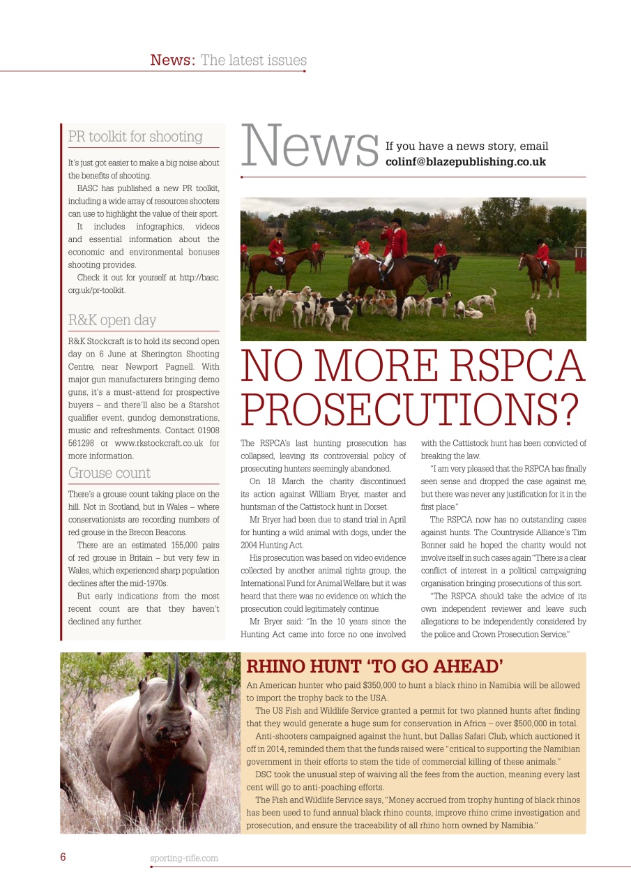 Sporting Rifle Preview Pages