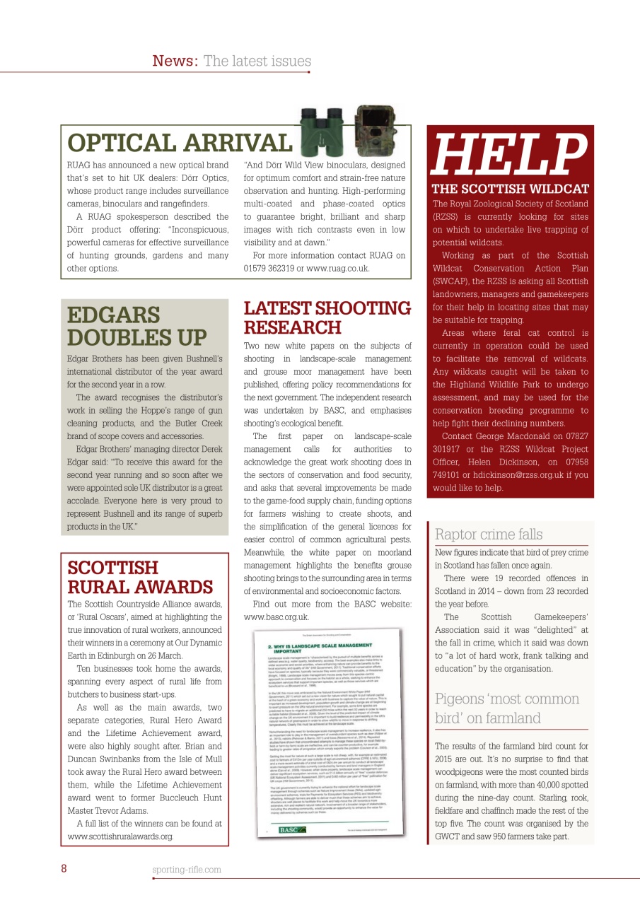 Sporting Rifle Preview Pages