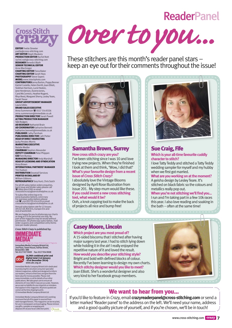 Cross Stitch Crazy Preview Pages