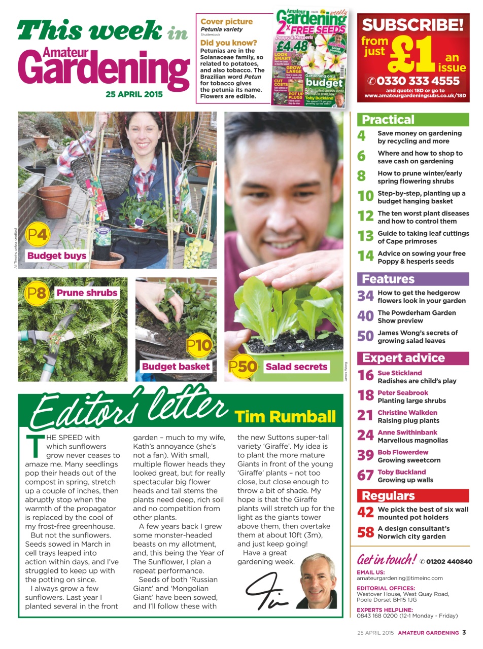 Amateur Gardening Preview Pages